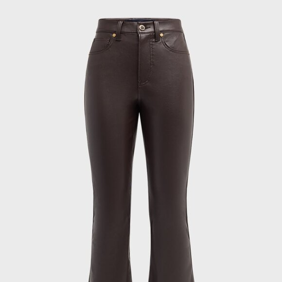 Veronica Beard Carson High-Rise Ankle Flare Dark Chocolate Pants NWT 27 - Picture 6 of 7